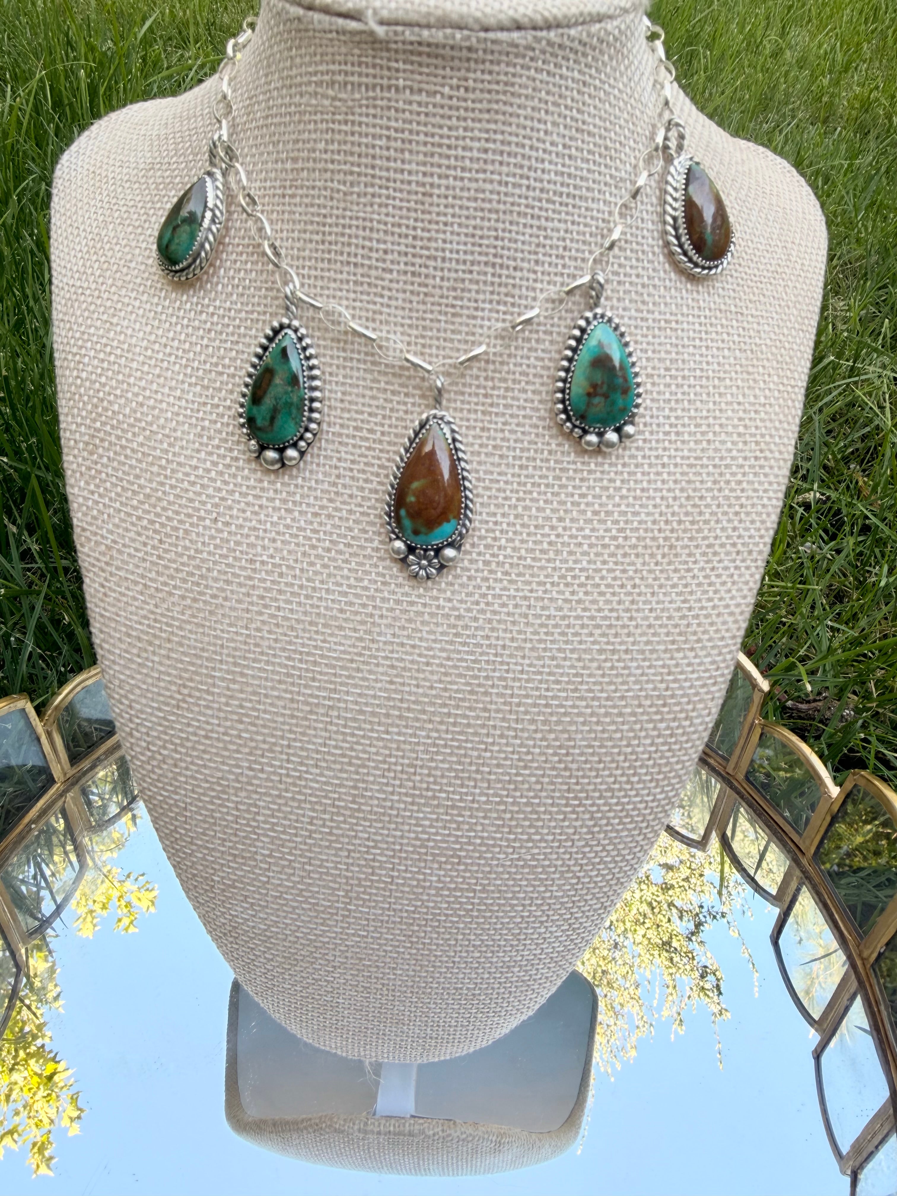 Kingman chunky charm necklace