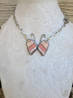 Lace agate butterfly