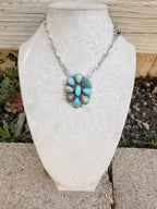 Multi stone turquoise full cluster