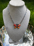 Spiny oyster butterfly necklace