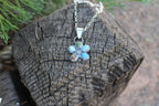 Turquoise flower pendant