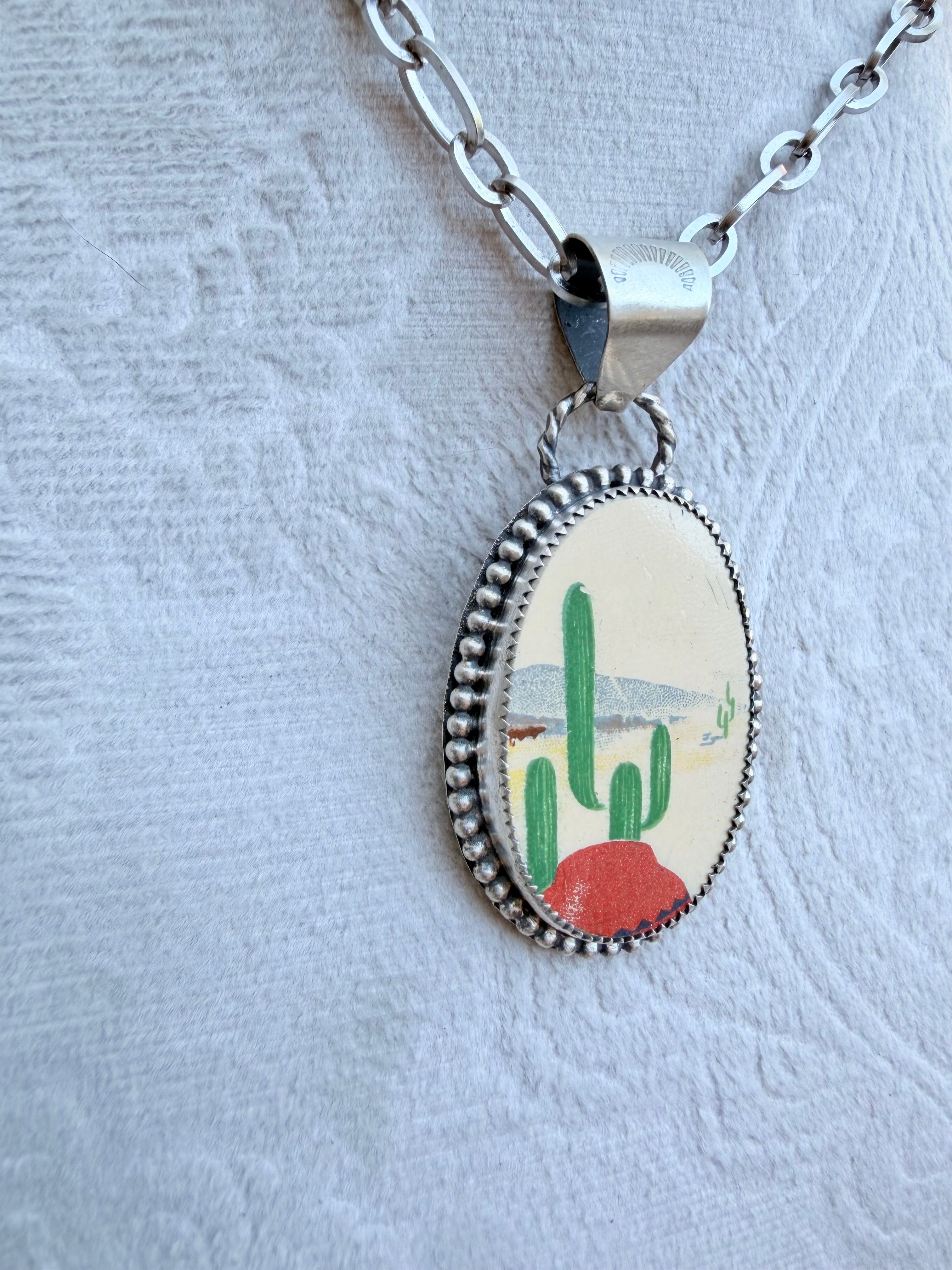 Cactus pendant
