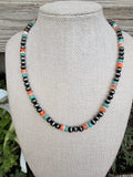 Multi stone beaded necklace