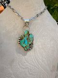 Mohave kingman cactus pendant