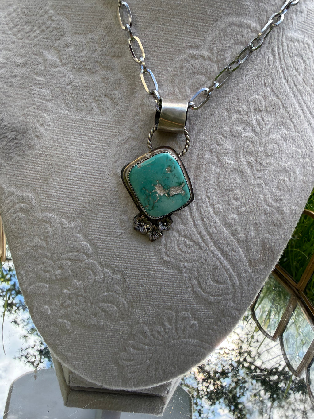 Sonoran mountain flower pendant