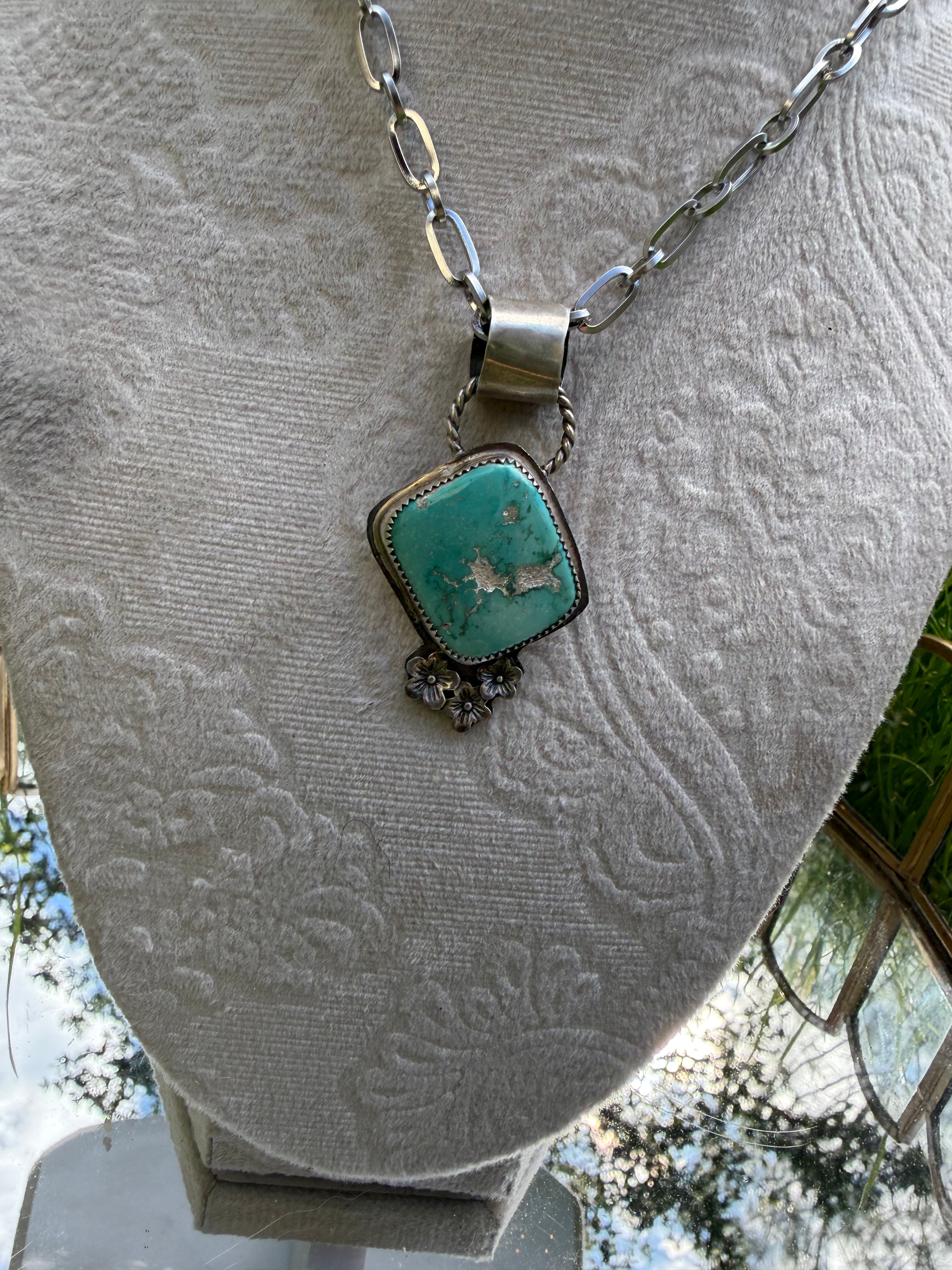 Sonoran mountain flower pendant