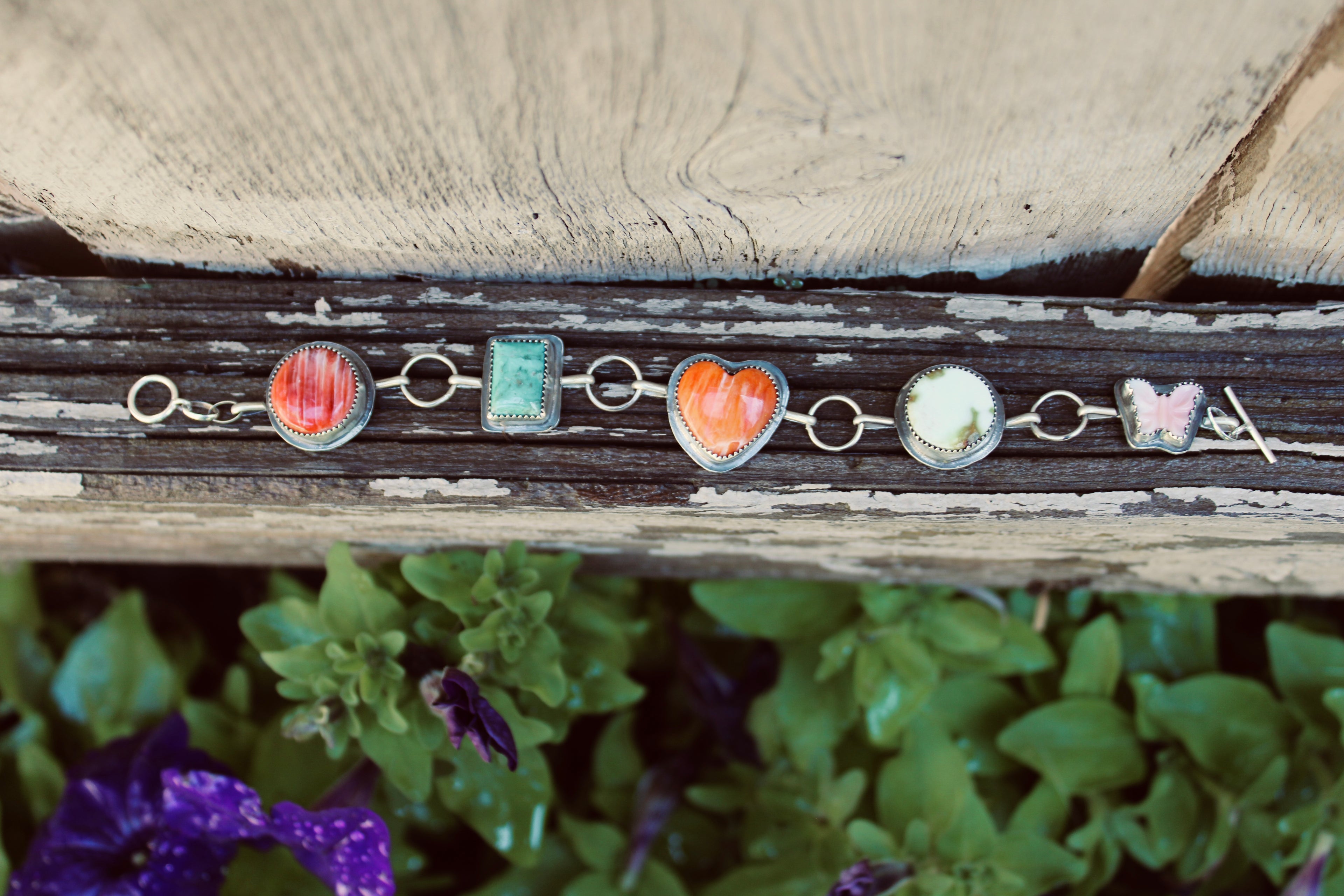 Wildflower garden bracelet