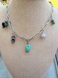 Turquoise charm necklace