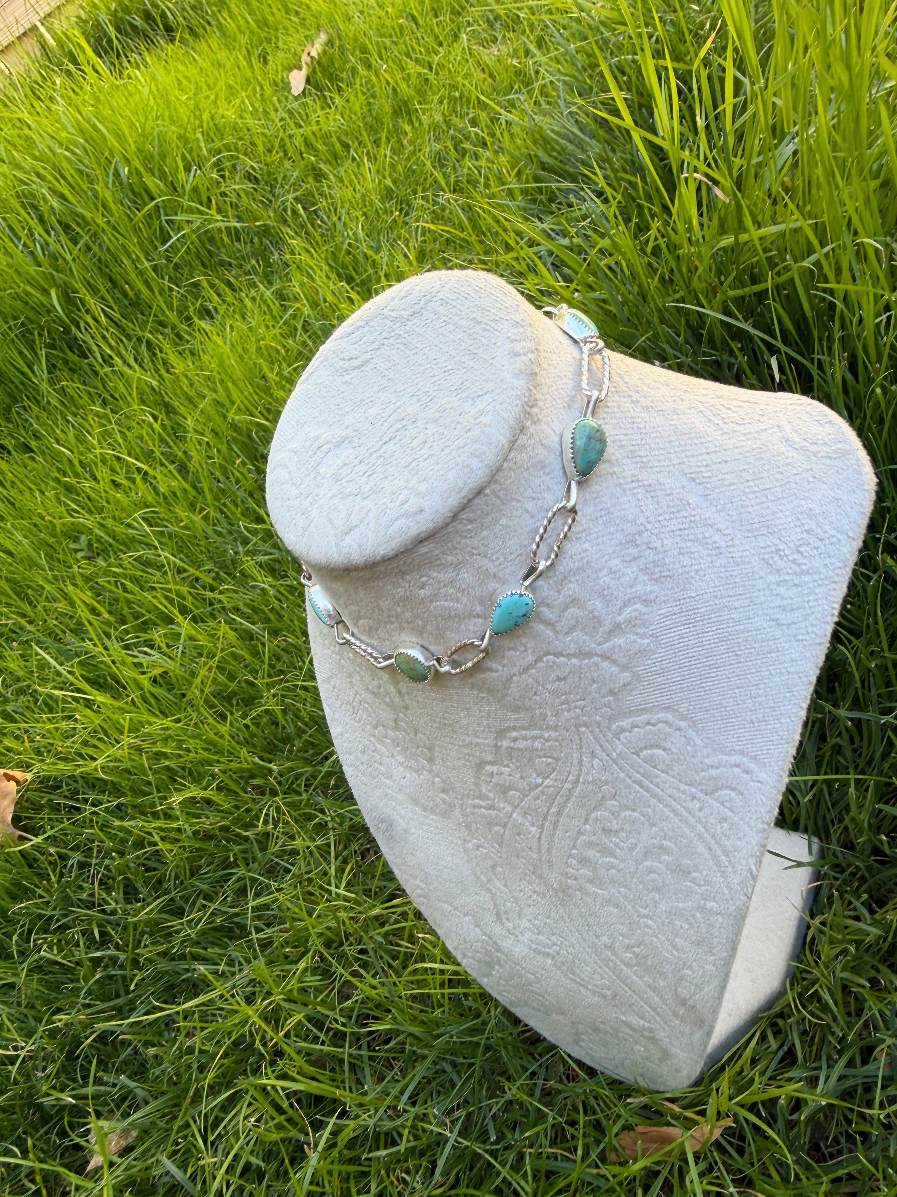 Kingman turquoise choker
