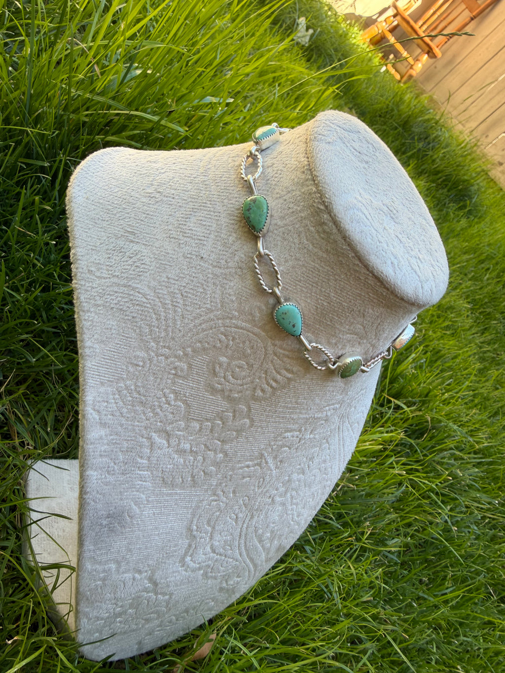 Kingman turquoise choker