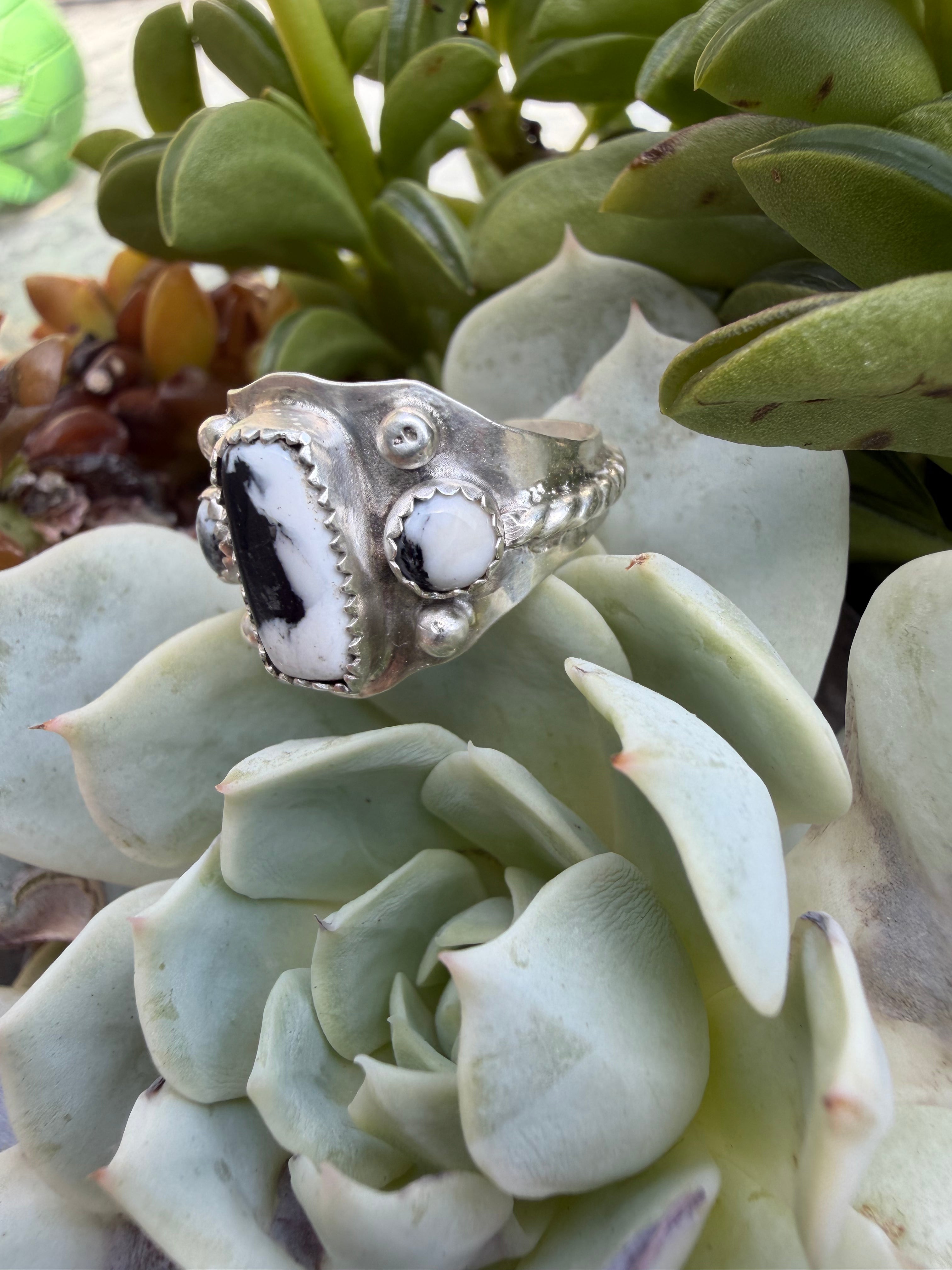 White buffalo ring