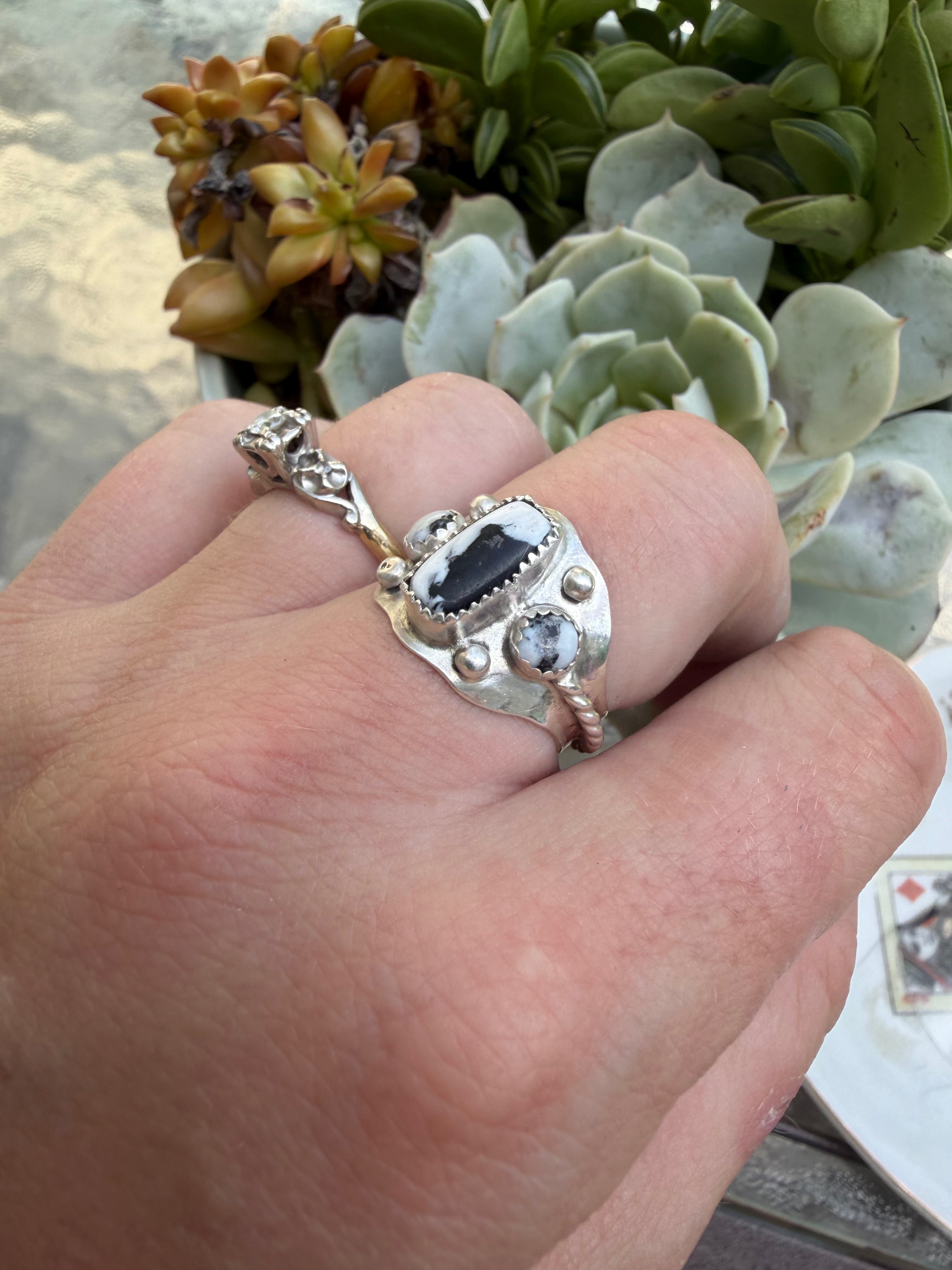 White buffalo ring