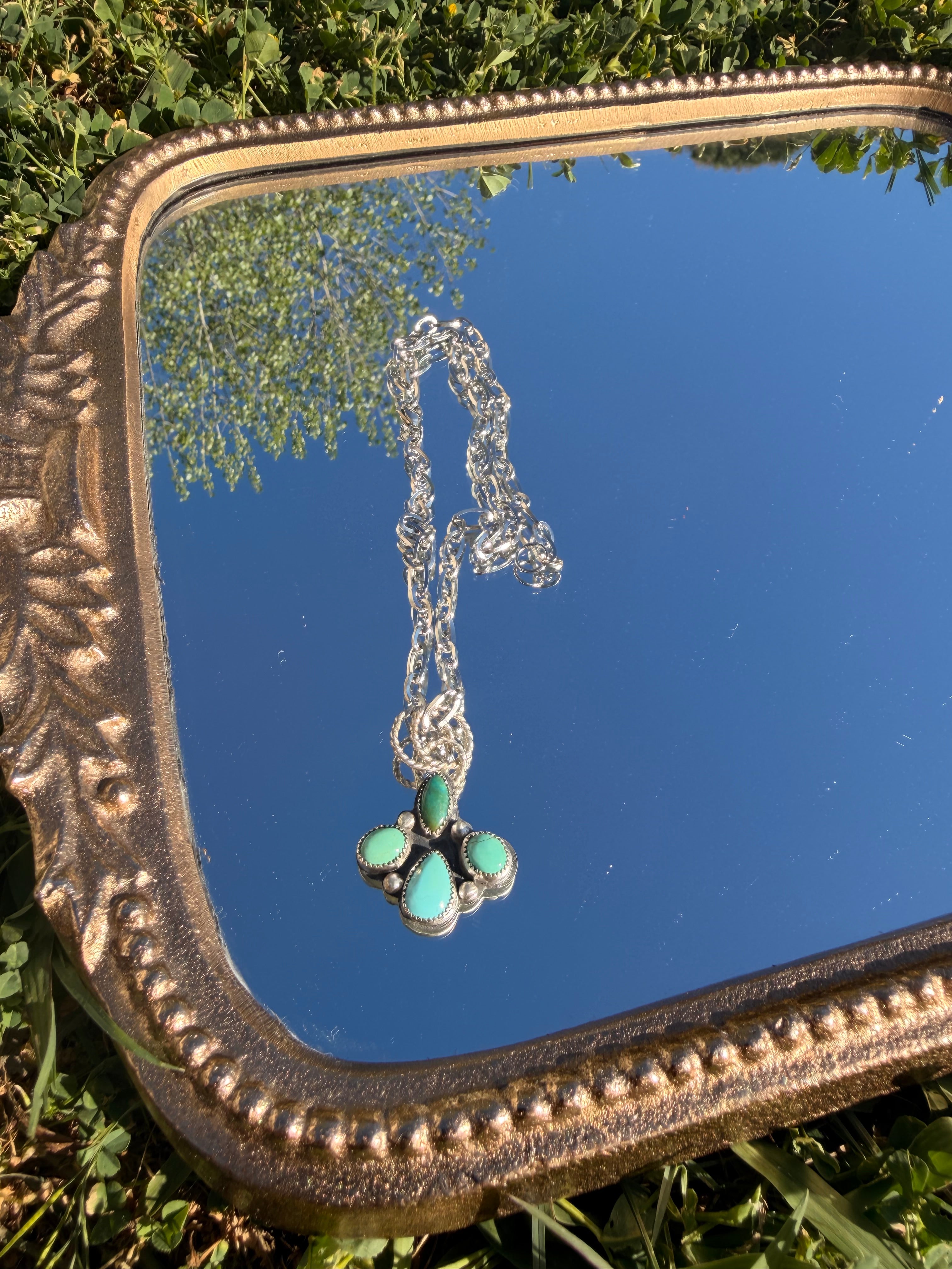 Sonoran mountain pendant with loops