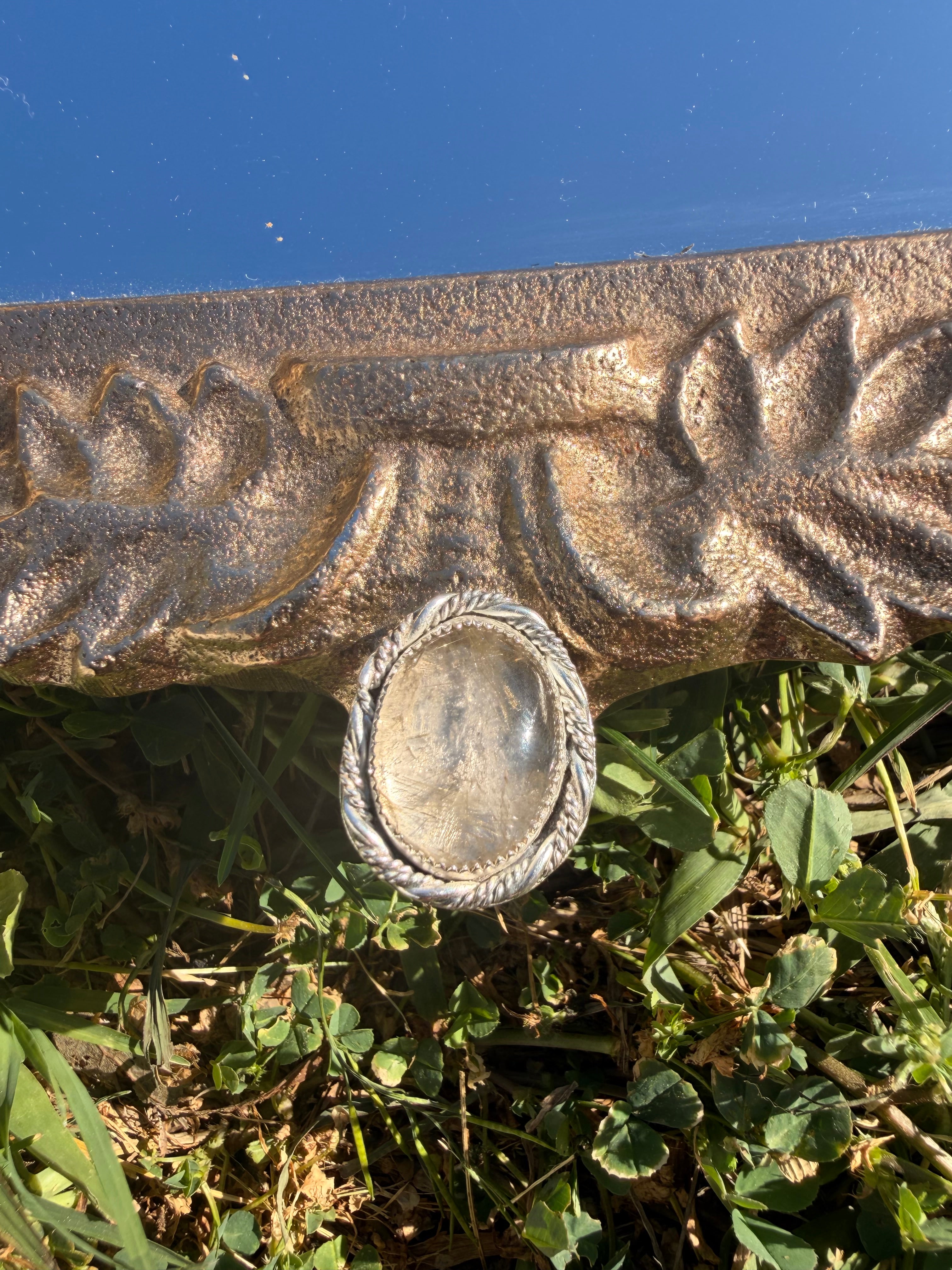 rutilated quartz ring