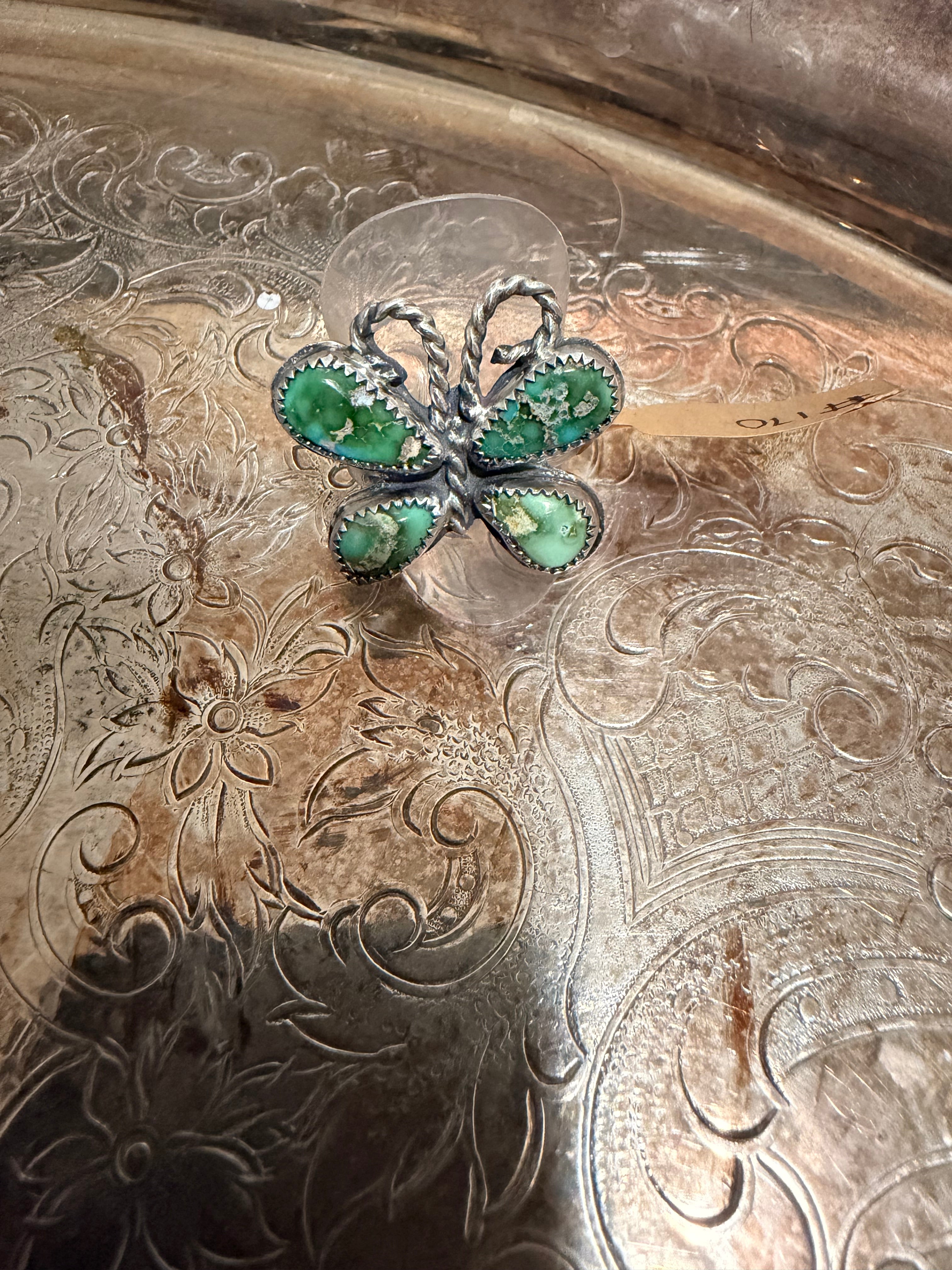 Sonoran gold butterfly ring