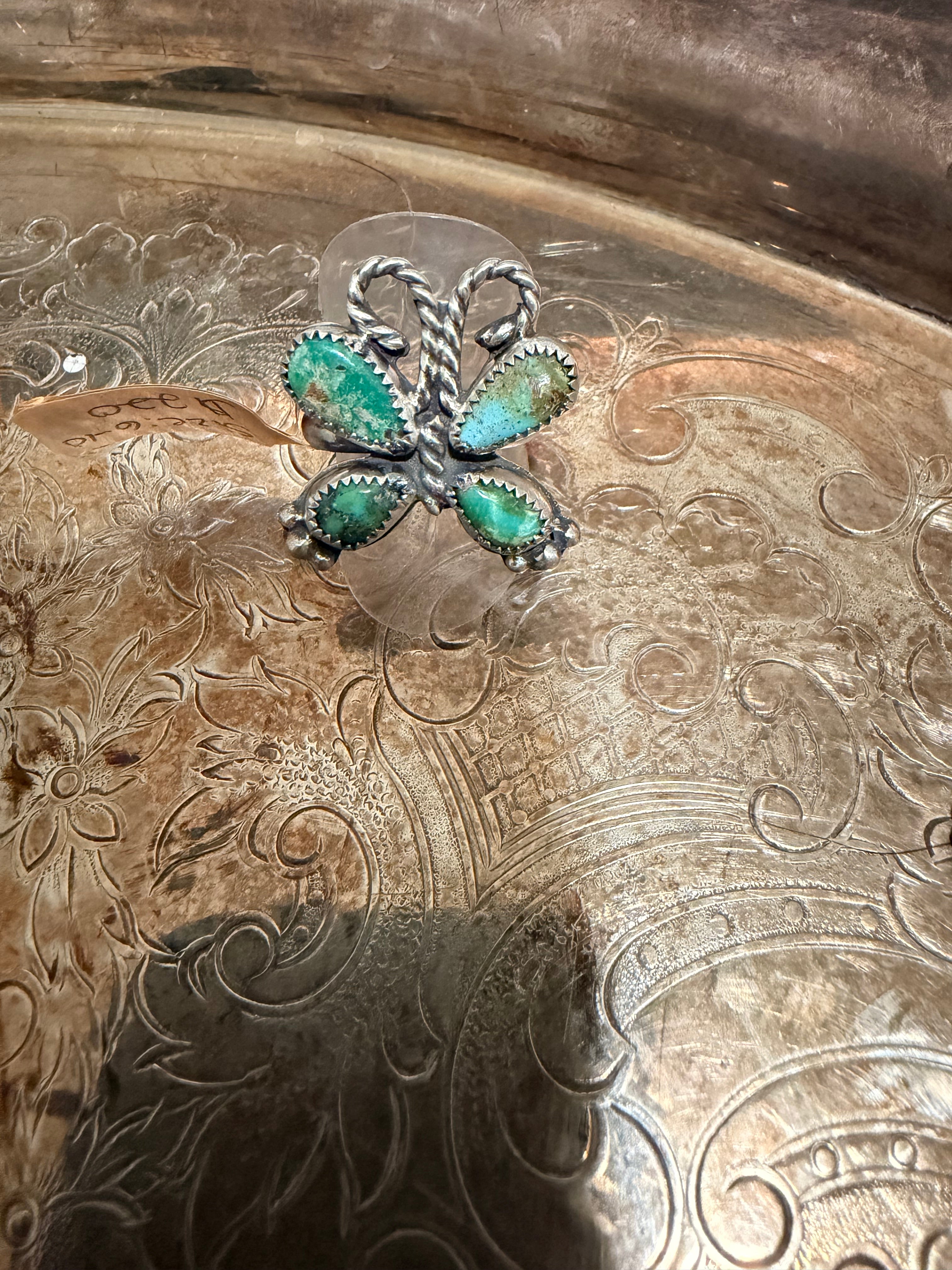 Sonoran gold butterfly ring