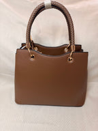 brown tooled leather hand bag crossbody