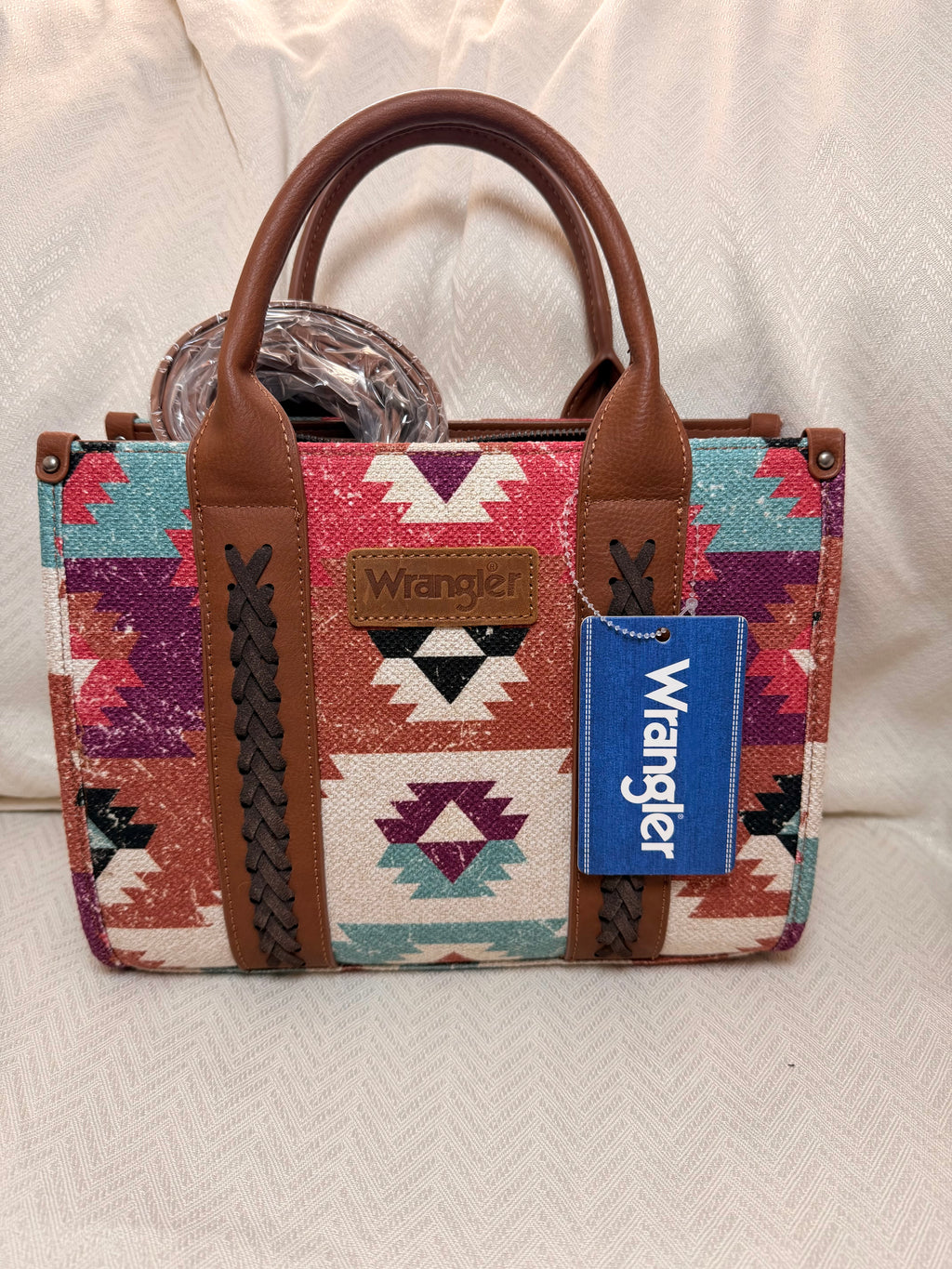 Wrangler colorful tote hand bag crossbody