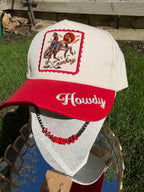 Red cowboy howdy hat