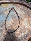 purple spiny beaded necklace