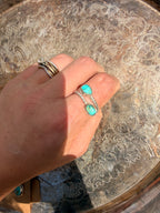turquoise rope adjustable ring
