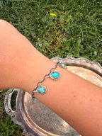 turquoise charm bracelet