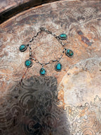 turquoise charm bracelet