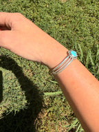 sleeping beauty turquoise cuff bracelet hand chain