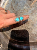 sleeping beauty double stone ring