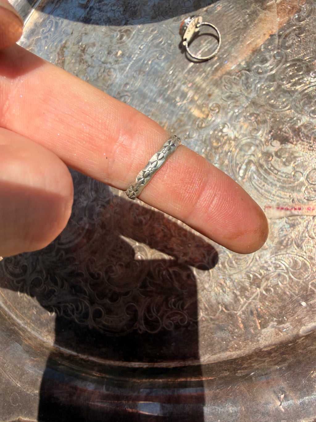 sleeping beauty double stone ring