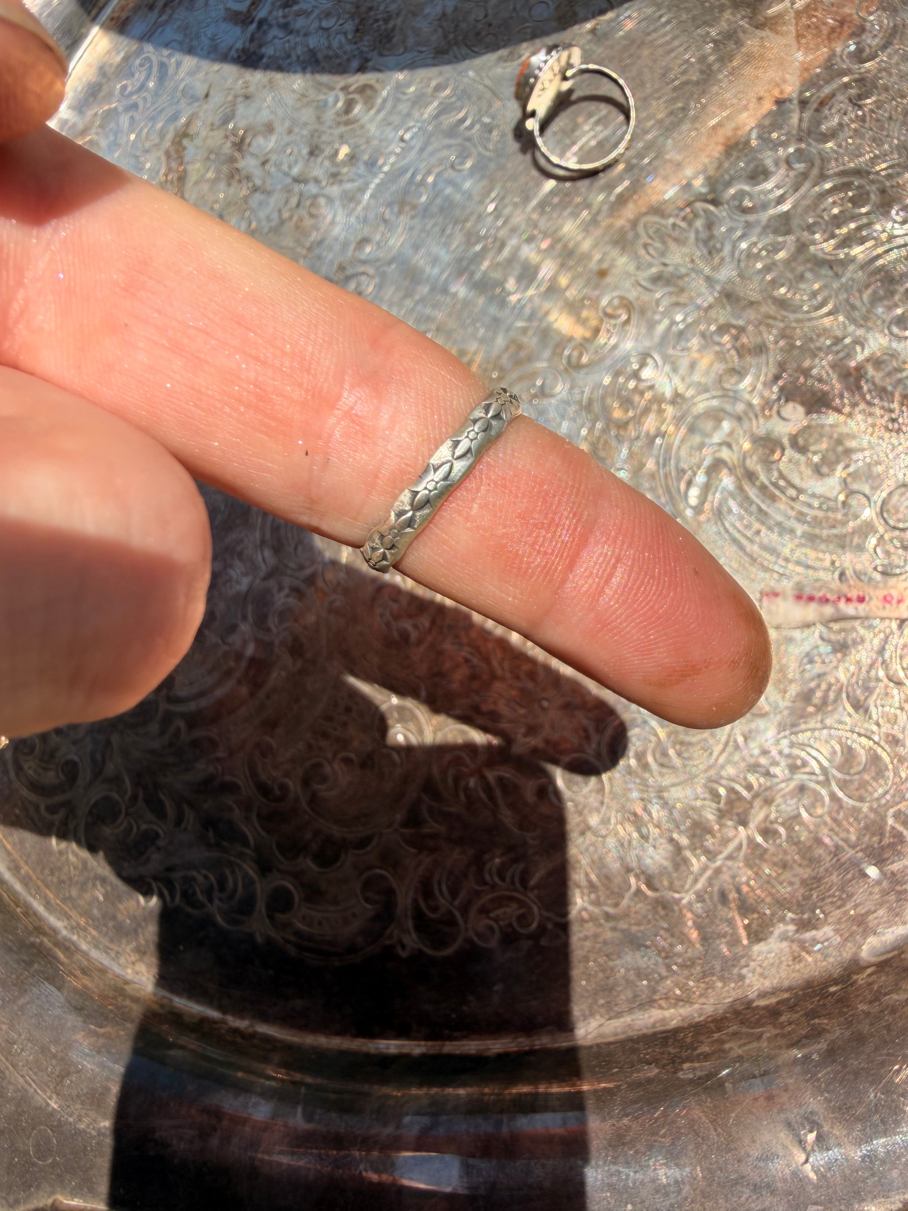 sleeping beauty double stone ring