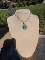 Egyptian turquoise pendant necklace