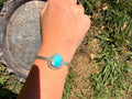 easter blue turquoise cuff bracelet