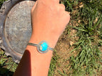 easter blue turquoise cuff bracelet