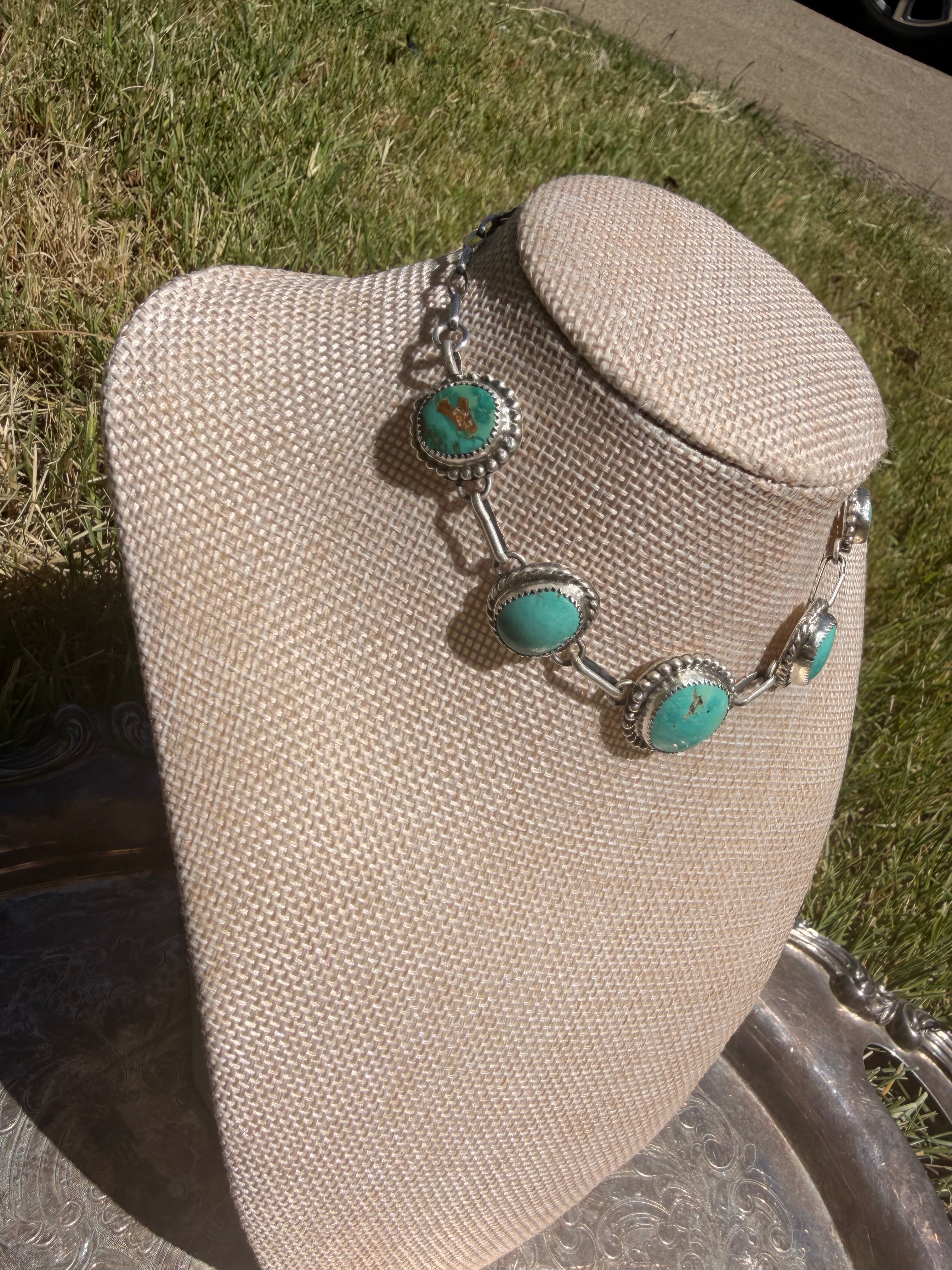 Nila turquoise choker necklace