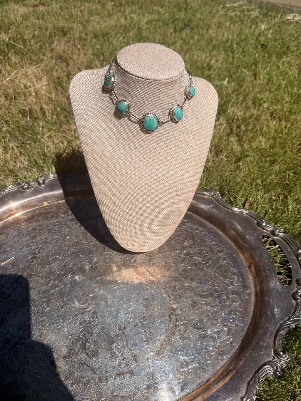 Nila turquoise choker necklace