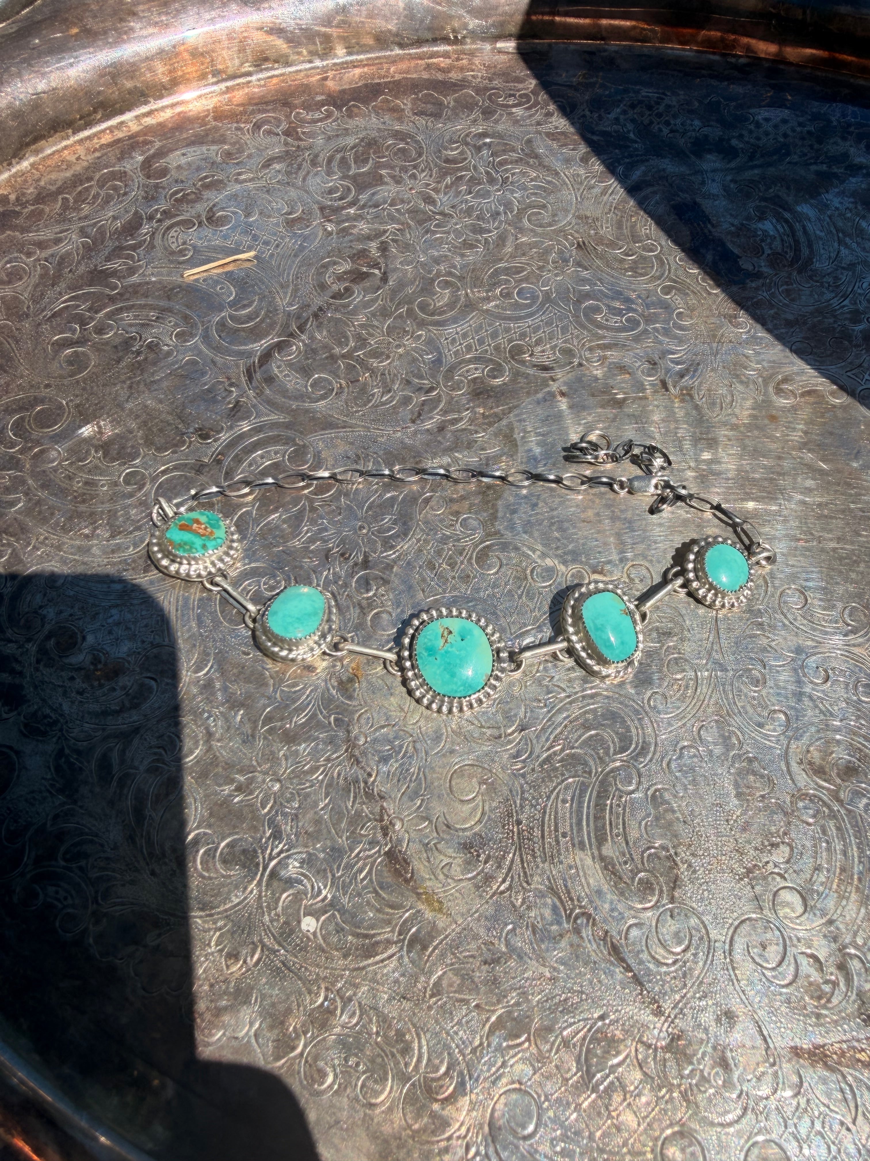 Nila turquoise choker necklace