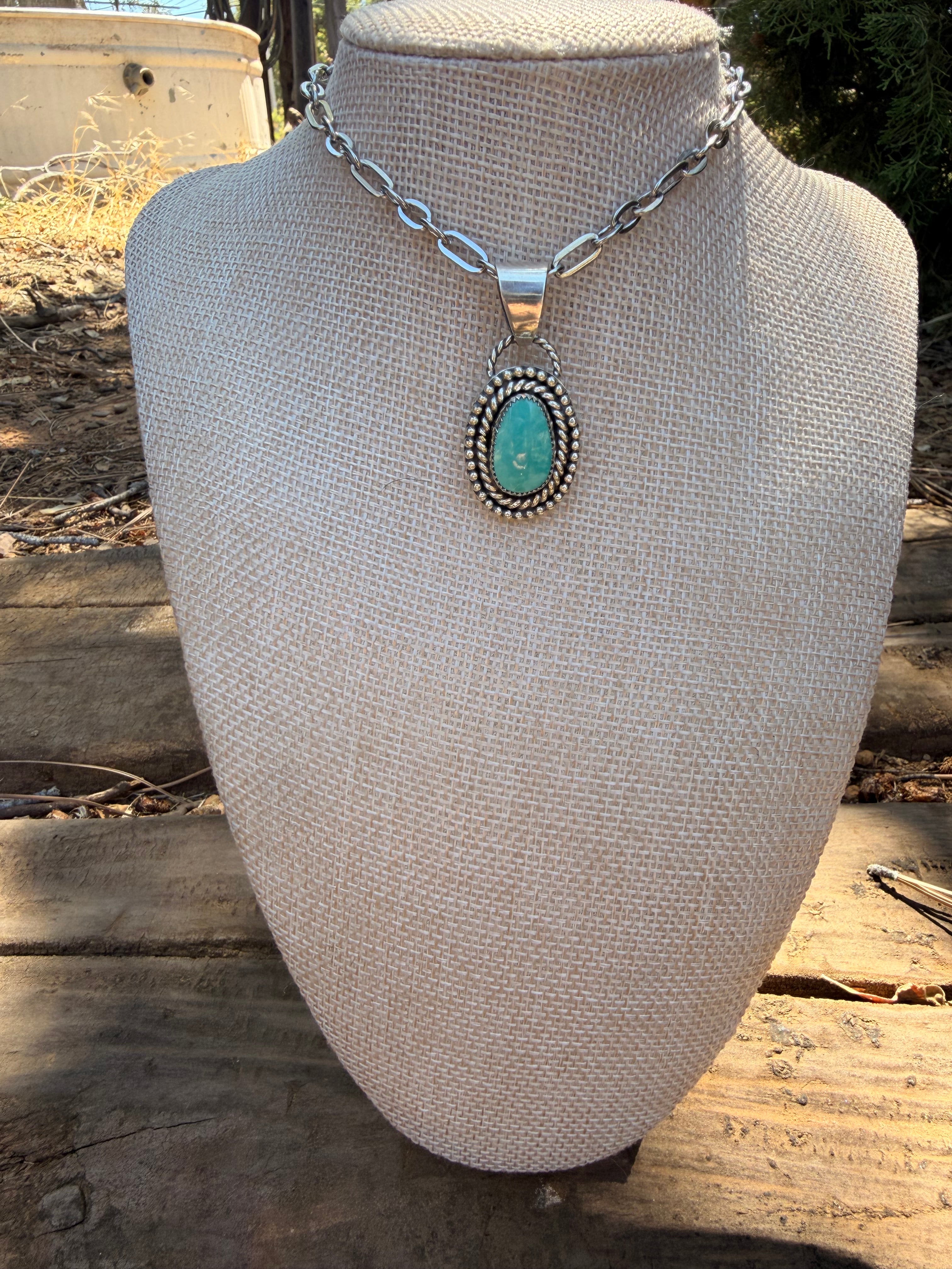 Nila turquoise pendant necklace