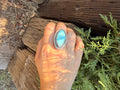 large turquoise stone ring