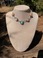 multi stone necklace