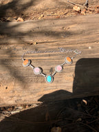 multi stone necklace
