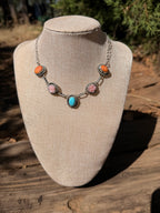 multi stone necklace