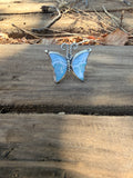 aurora opal moss agate butterfly ring
