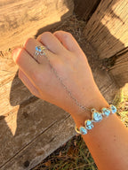 golden hills cuff hand chain