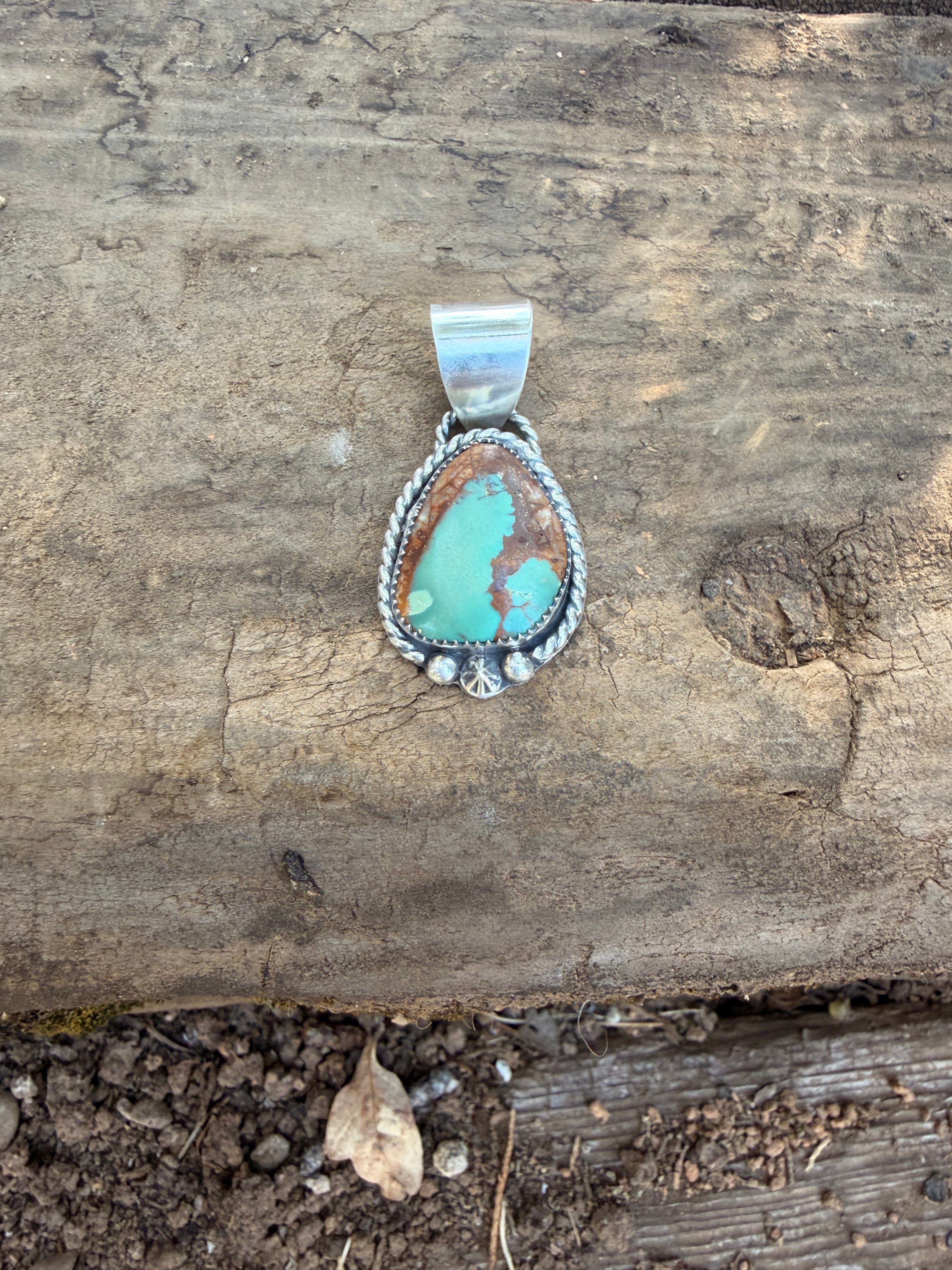 Royston turquoise pendant necklace