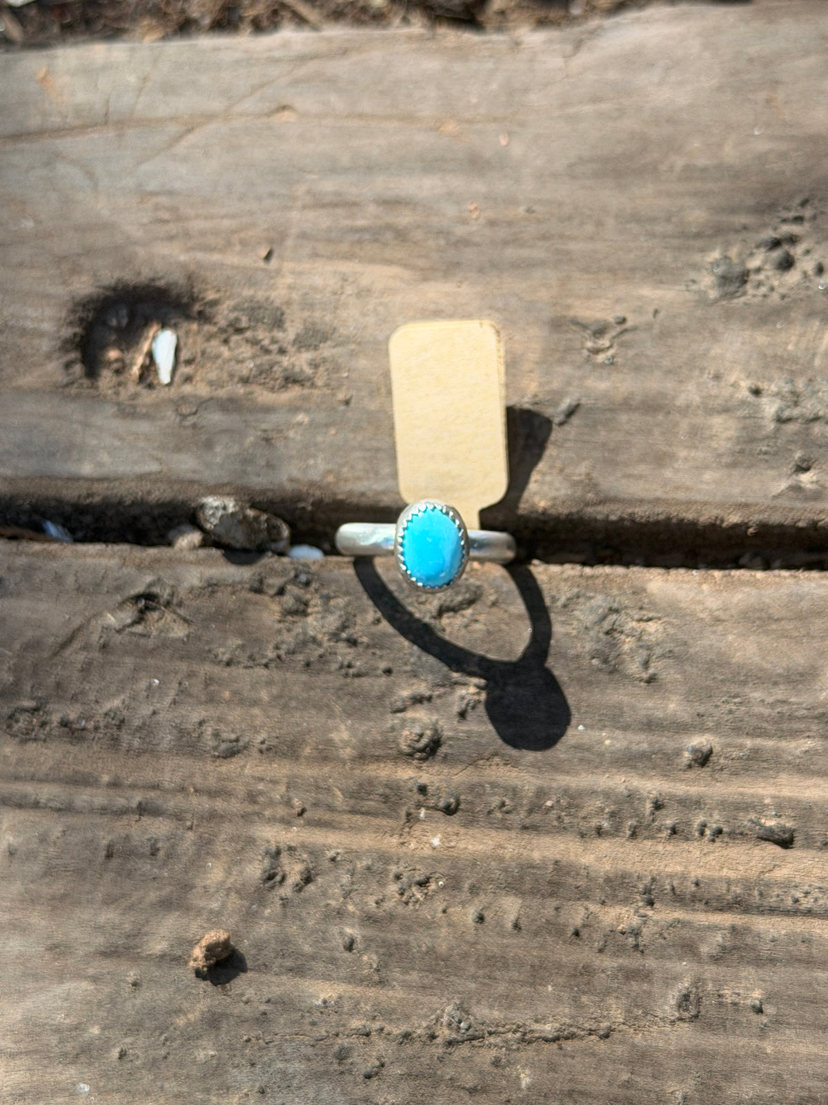 dainty sleeping beauty turquoise ring 6.5