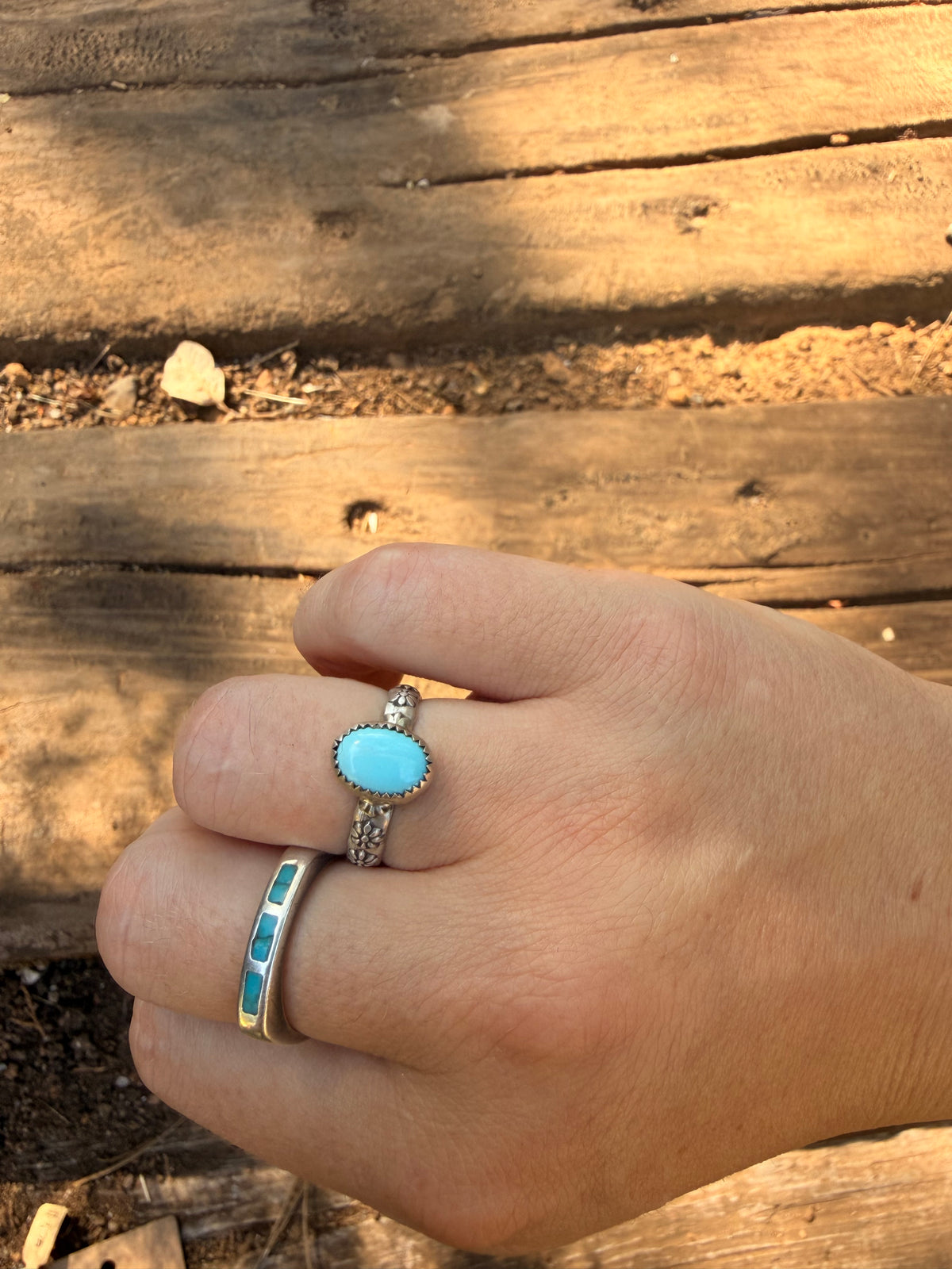 sleeping beauty turquoise ring size 8.25