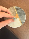 white buffalo dainty ring size 7.25