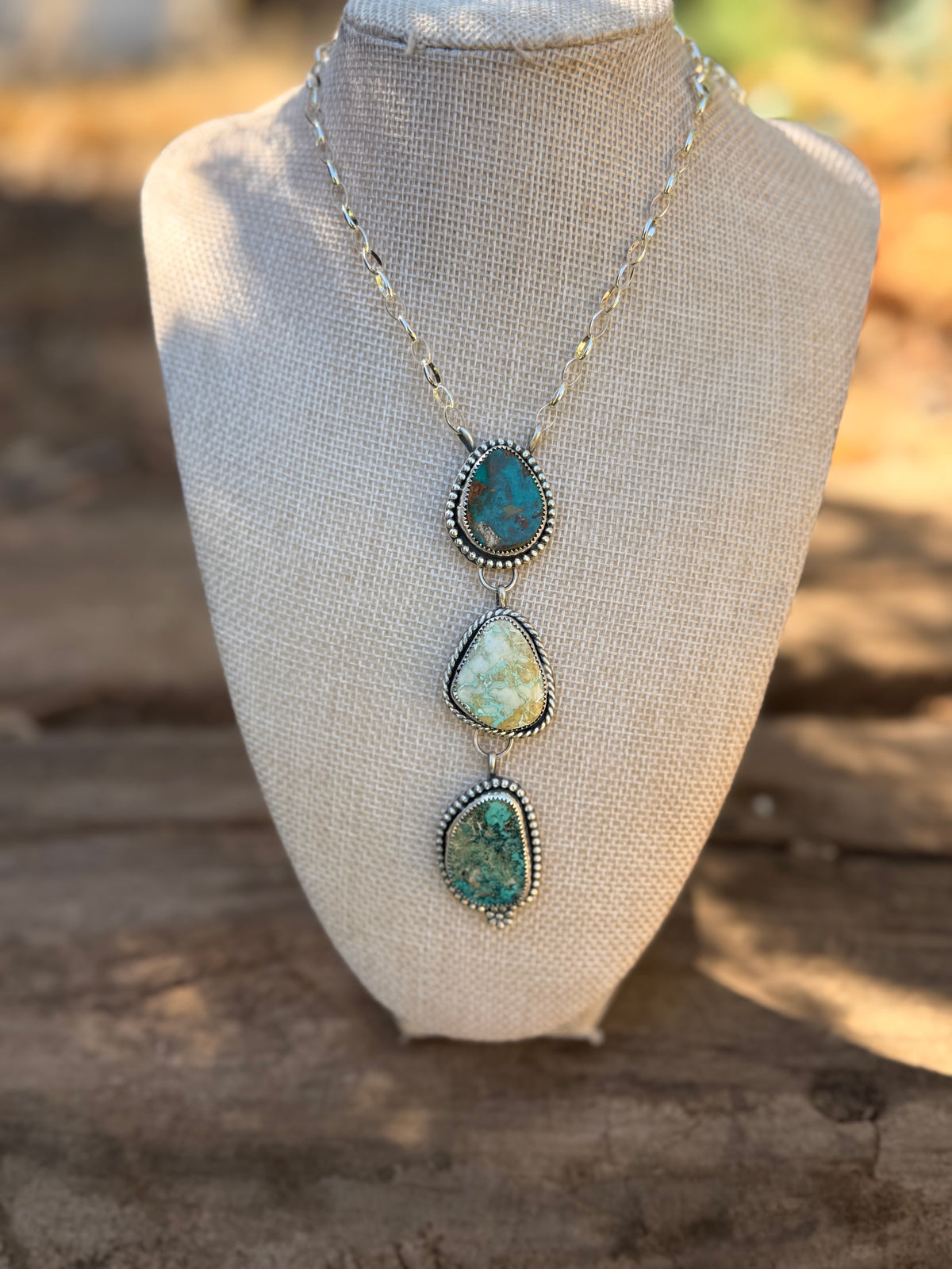 Royston and Kingman turquoise lariat