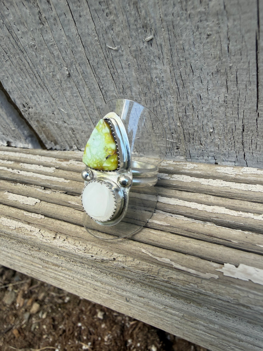 palomino and mother of pearl ring